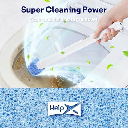 Pumice Stone Toilet Bowl Cleaner 8Ct, 18in Extra Long Handle