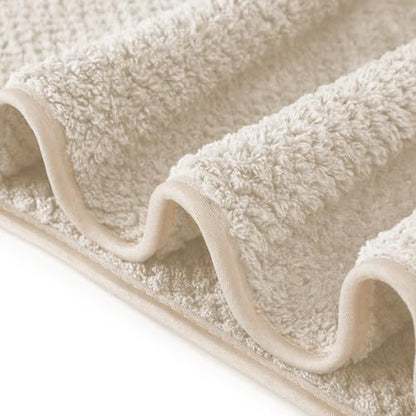 Extra Large Bath Towel Set of 2 (35"x70"),Oversized Bath Sheet Super Soft Highly Absorbent Jumbo Bathroom Towel Set Microfibers Quick Dry Shower Towel for Hotel,Bathroom,Guest,Spa,Gym (2PCS Khaki)
