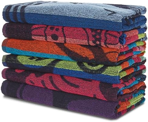 Cotton Beach Towels- Hammam Classic Pool Towel 30 x 60 Inches Oversized Soft Beach Towels for Adults - Luxury Bath Towels - Summer Gifts Accessories - Pack of 6