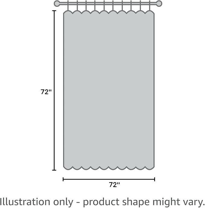 KGORGE Linen Fabric Shower Curtain for Bathroom-Button Hole Waterproof Lightweight Washable Privacy Shower Curtain Sets for Bathtub with 12 Metal Hooks, W72 x 72 inches Long, Navy Blue, 1 Panel