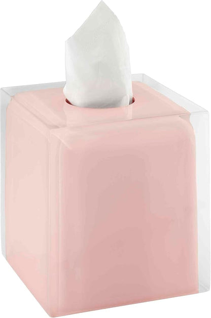 Izod - Bathroom Set, 3pc Countertop Accessories, Vanity Tray, Covered Jar & Lotion Pump, Modern Home Decor, Dorm Room Essentials (Marina Collection, Pink)