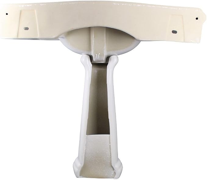 Renovators Supply Manufacturing Darbyshire 34"W x 22.5" D x 32" H Large Bathroom Pedestal Sink. Vitreous China with Overflow, 8 in. Widespread Faucet Holes