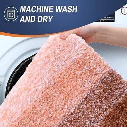 OLANLY Bathroom Runner Rug 45x27, Extra Soft Absorbent Microfiber Bath Rugs