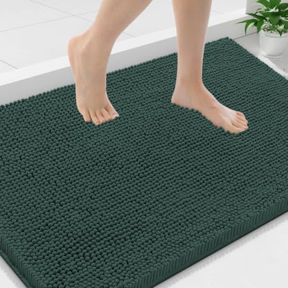 Smiry Bathroom Rugs 36X24, Luxury Chenille Extra Soft Absorbent Bath Mat