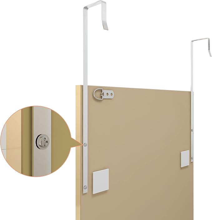 WhiteBeach 48'' x 16'' Over The Door Mirror, Full Length Wall Mirror, Bedroom