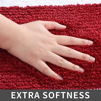 COSY HOMEER Non-Slip Bath Mat Extra Thick Absorbent Plush Washable
