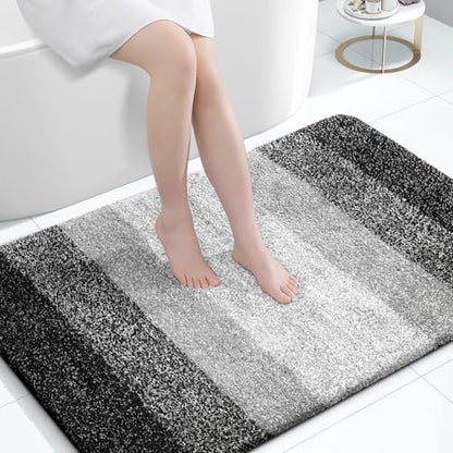 OLANLY Large Bathroom Rugs 47x32, Extra Soft Absorbent Microfiber Bath Rugs