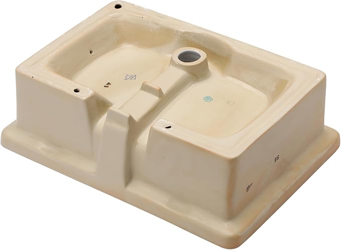Lordear Undermount Bathroom Sink 22x16 Inch White Porcelain Ceramic Rectangular Bathroom Vanity Sinks Under Counter Sink Basin with Overflow