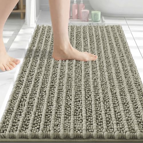 Arotive Bathroom Rugs Mat 30x20, Soft Absorbent Chenille Shaggy Bath Mat