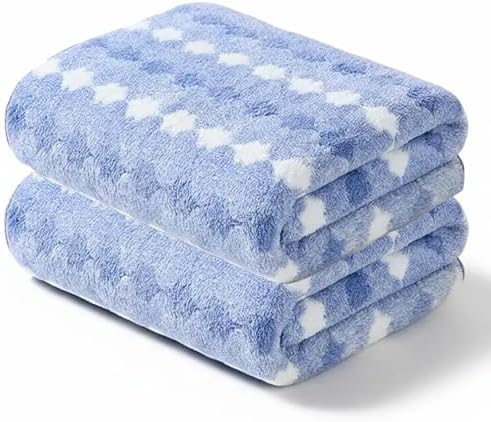 2-Pack Microfiber Bath Towels (27x54 Inches) - Ultra Soft & Quick Dry, 3X Absorbency, Lightweight for Gym, Yoga, Travel & Spa - Perfect for Home, Fitness & Post-Workout