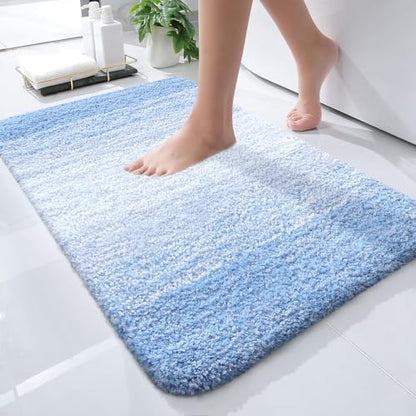 OLANLY Small Bathroom Rugs 28x18, Extra Soft Absorbent Microfiber Bath Rugs
