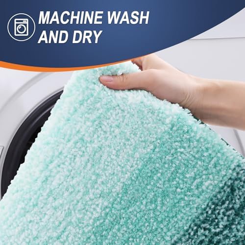 OLANLY Bathroom Runner Rug 47x17, Extra Soft Absorbent Microfiber Bath Rugs