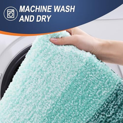 OLANLY Bathroom Runner Rug 40x20, Extra Soft Absorbent Microfiber Bath Rugs