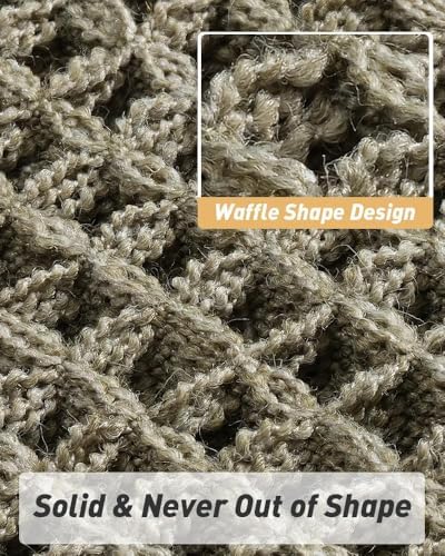 Upgraded Waffle Bath Mat Runner Absorbent Non Slip Bathroom Mat, 2' x 4'