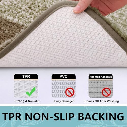 Arotive Microfiber Bathroom Rugs, Shaggy Soft Absorbent Bath Rug, 30x20