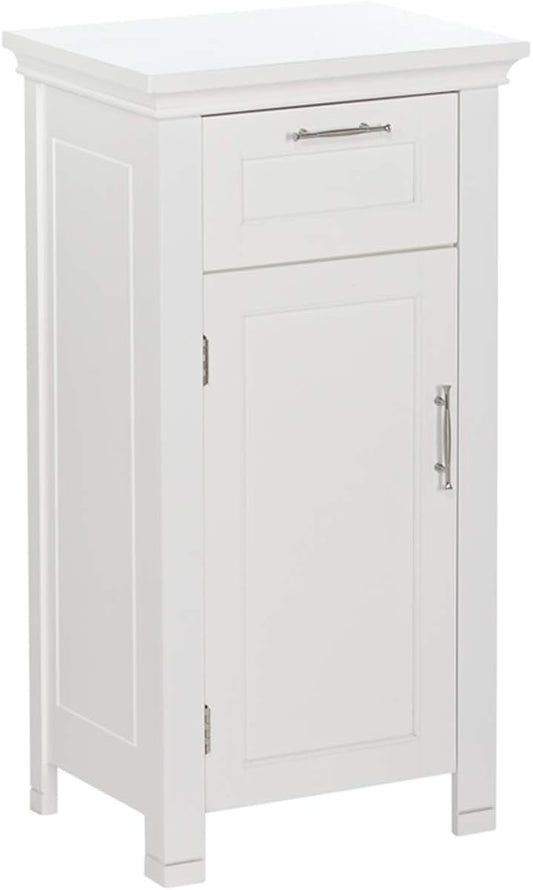 RiverRidge 06-037 Somerset Single Door Floor Storage Cabinet, White