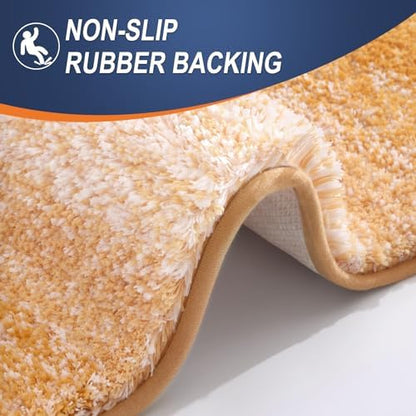 OLANLY Bathroom Runner Rug 54x24, Extra Soft Absorbent Microfiber Bath Rugs