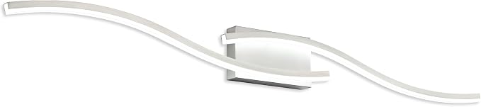 PRESDE 48 Inch LED Bathroom Vanity Light Bar, Modern Brushed Nickel Wall Lighting Fixture Over Mirror Dimmable