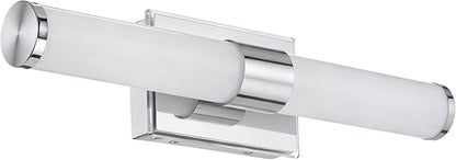20 Inch LED Vanity Light Bar with Motion Sensor, Dual LED Source | 4 Lighting Modes (incl. Night Light) | 3000K Warm White, Dimmable, CRI 90+, 1040LM, ETL Listed (Chrome)