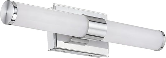 20 Inch LED Vanity Light Bar with Motion Sensor, Dual LED Source | 4 Lighting Modes (incl. Night Light) | 3000K Warm White, Dimmable, CRI 90+, 1040LM, ETL Listed (Chrome)