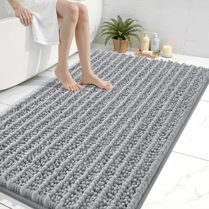 Arotive Bathroom Rugs Mat 44x32, Soft Absorbent Chenille Shaggy Bath Mat