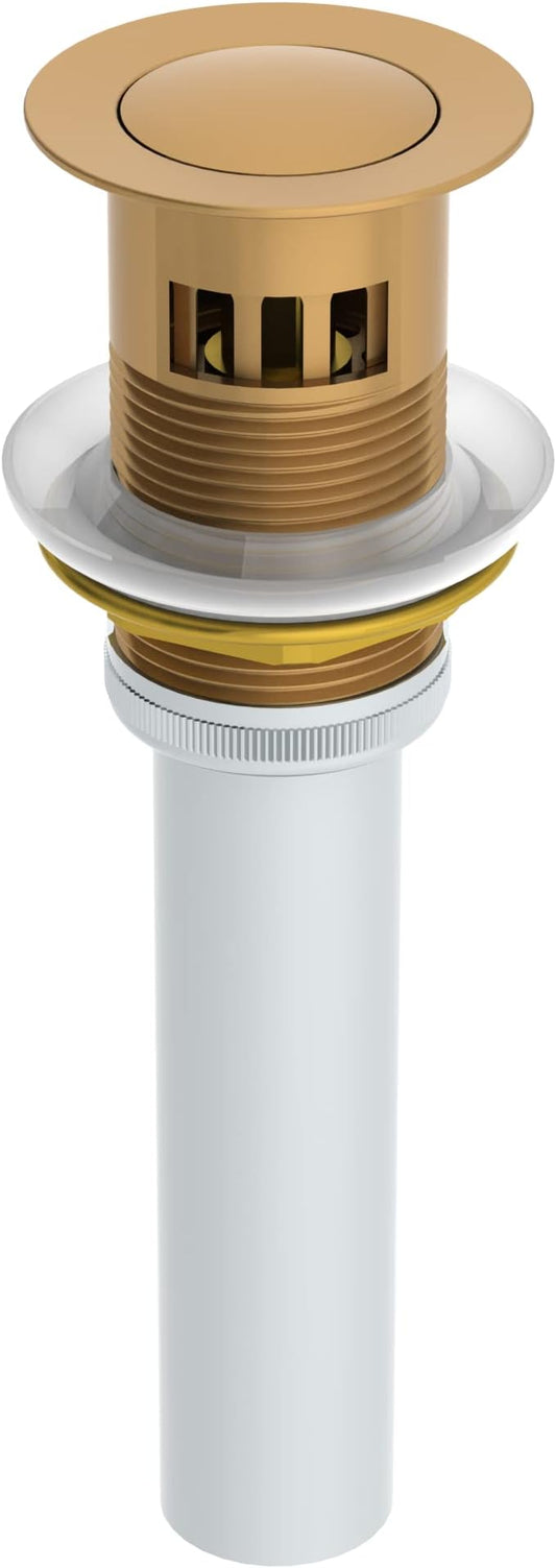 Symmons Identity Single Hole Single Handle Bathroom Faucet with Push Pop Drain in Brushed Bronze (1.0 GPM)