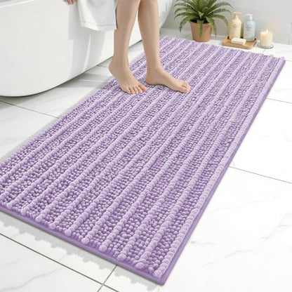 Arotive Bathroom Rugs Mat 47x24, Soft Absorbent Chenille Shaggy Bath Mat