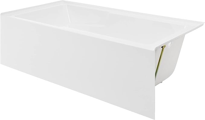 Voltaire 72" x 36" Right-Hand Drain Alcove Bathtub with Apron and Armrest