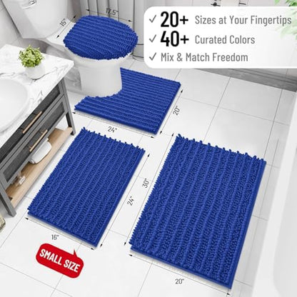 Arotive Bathroom Rugs Mat 30x20, Soft Absorbent Chenille Shaggy Bath Mat