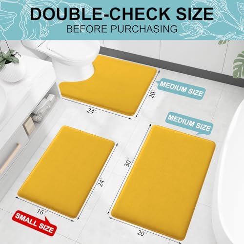 Smiry Memory Foam Bath Mat 59x20, Extra Soft and Absorbent Bathroom Rugs