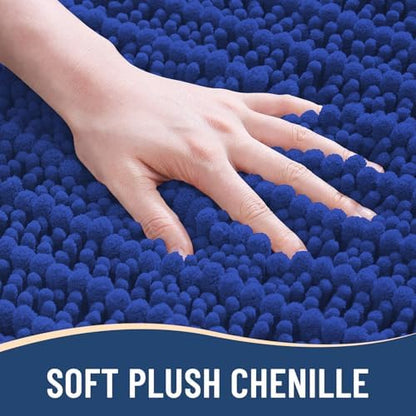 Arotive Bathroom Rugs Mat 24x16, Soft Absorbent Chenille Shaggy Bath Mat