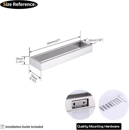 GERZWY Bath Towel Holder SUS304 Stainless Steel Towel Hanger Towel Ring for Bathroom Lavatory Wall Mount Contemporary Style, Brushed Finish HG1706-LS