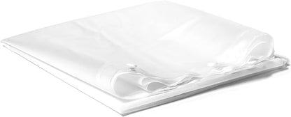 Hookless It's A Snap! Plastic PEVA Snap-In Replacement Shower Curtain Liner for Hookless Curtain with No Sheer Window, 70" x 69", Water-Repellent, Easy Install, Frost