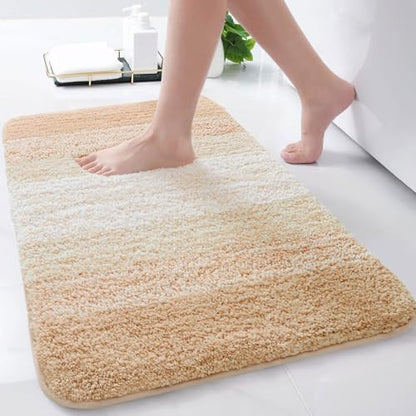 Arotive Microfiber Bathroom Rugs, Shaggy Soft Absorbent Bath Rug, 30x17