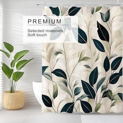LLSCL Fabric Shower Curtain Liner with Magnets, Waterproof Hotel Quality, 72 x 72 Machine Washable