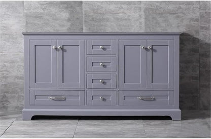 Dukes 60 in. W x 22 in. D Dark Grey Double Bath Vanity