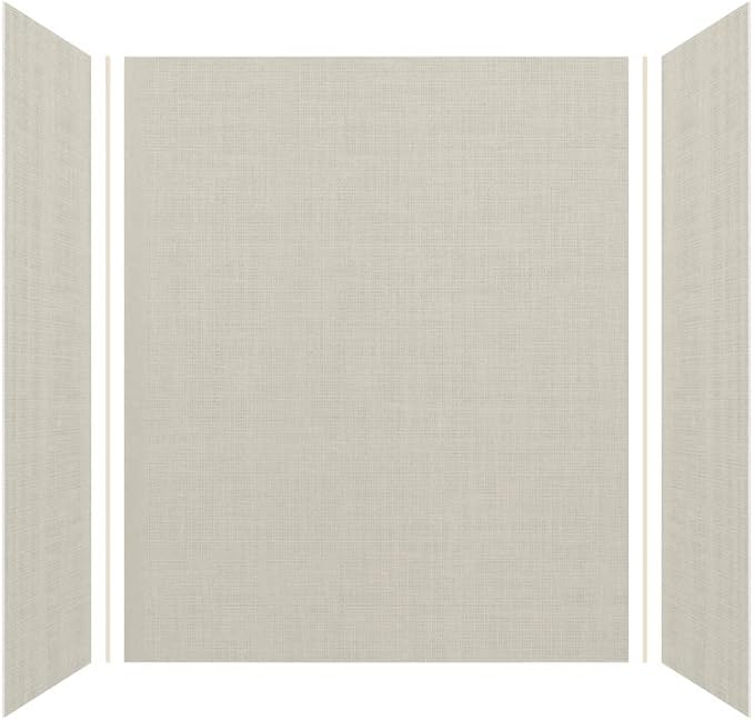Transolid EWK603672-46 Expressions 3-Panel Shower Wall Kit, 36-in L x 60-in W x 72-in H, Cameo