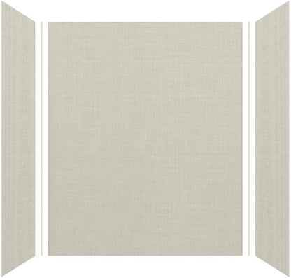 Transolid EWK603672-46 Expressions 3-Panel Shower Wall Kit, 36-in L x 60-in W x 72-in H, Cameo