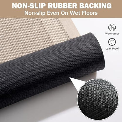 YDKGL Non Slip Bath Mat Long Ultra Thin Bathroom Rugs Runner Fit Under Door