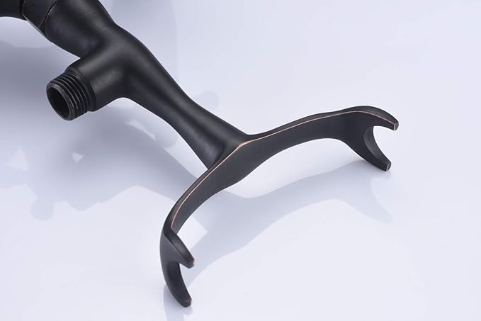 Sumerain Clawfoot Tub Faucet Bronze,Wall Mount Tub Filler in Oil Rubbed Bronze Finish