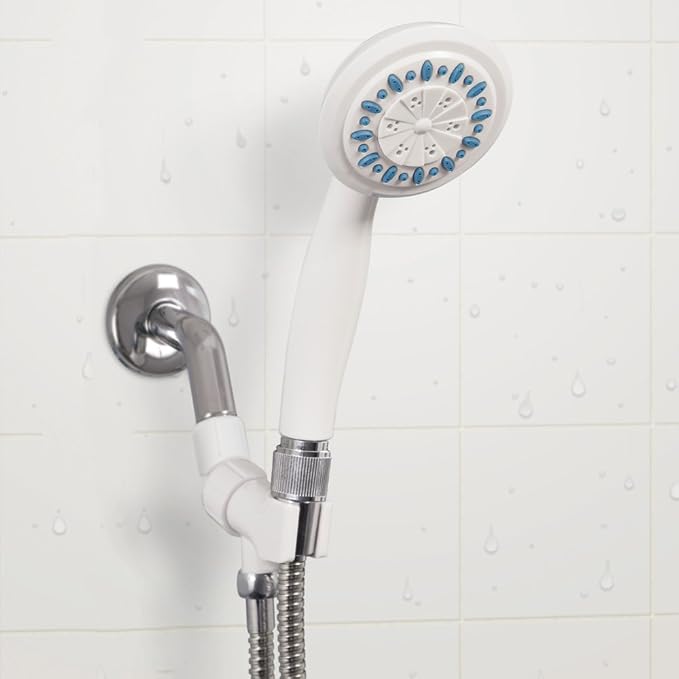 AquaSense 3-Setting Handheld Shower Head with Hose, Gray | 3-Setting Handheld Shower Head with Hose Offers Flexible, Adjustable Spray Options for Everyday Bathing