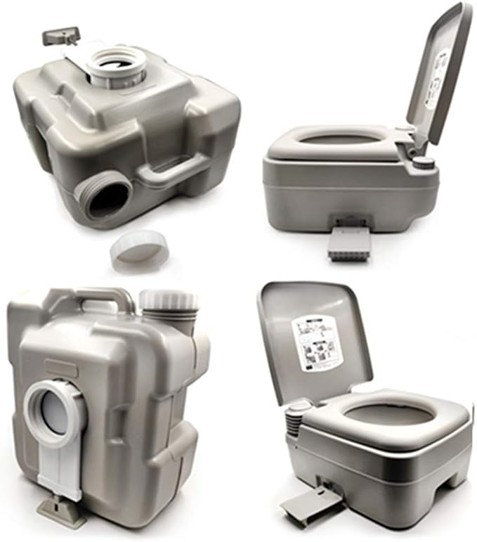 XKMT- 5 Gallon 20L Portable Toilet Flush Travel Camping Outdoor/Indoor Potty Commode