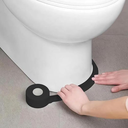 2 Rolls Caulk Tape Self Adhesive, Black Waterproof Toilet Tub Shower Caulking Sealant Strip, Bathroom Kitchen Peel & Stick Floor Tile Contact Paper Wallpaper DIY Home Improvement Decor Accessories