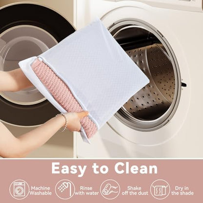 Triohero Bathroom Runner Rugs, Long Bath Mat Runner Washable Thin Quick Dry Low Pile Bathroom Runner Rugs Non Slip, Pink 24"x70"