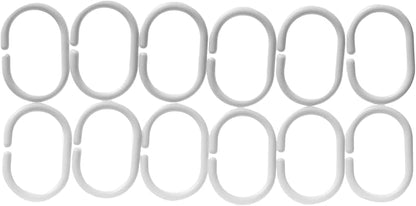 Amazon Basics Water Resistant 8-Gauge PEVA Shower Curtain Liner with Rust-Proof Metal Grommets and Plastic Hooks, 72"L x 72"W, Clear