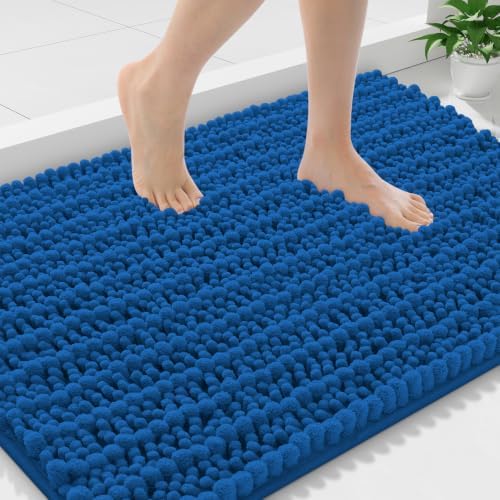 Smiry Bathroom Rugs 36X24, Extra Soft Rubber Backing Chenille Bath Mats