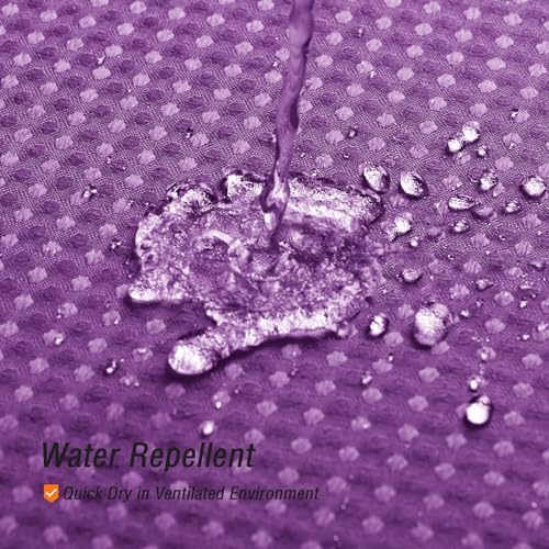 Gibelle No Hook Cloth Ombre Purple Shower Curtain with Liner, 72x74
