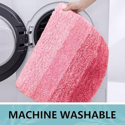 Arotive Microfiber Bathroom Rugs, Shaggy Soft Absorbent Bath Rug, 30x20