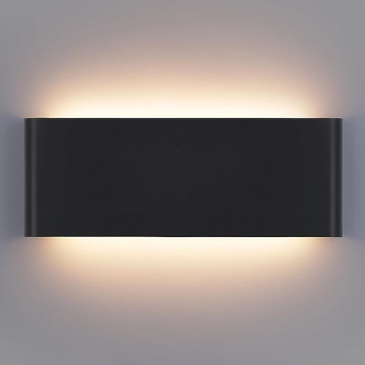 15"Modern LED vanity light,20W Dimmable 5 CCT (3000K-6500K) Adjustable Wall Lamp,Up and Down Wall Lighting,Indoor Wall Sconce for Bedroom,Staircase,Hallway,Dressing Table,1 Pack（Black）