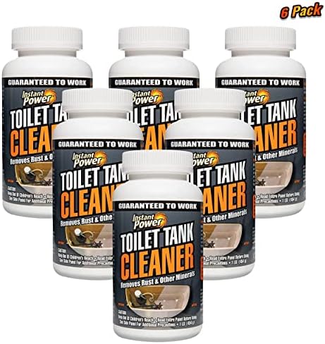 Instant Power Toilet Tank Cleaner & Hard Water Stain Remover, 1 lb, 6 Pack